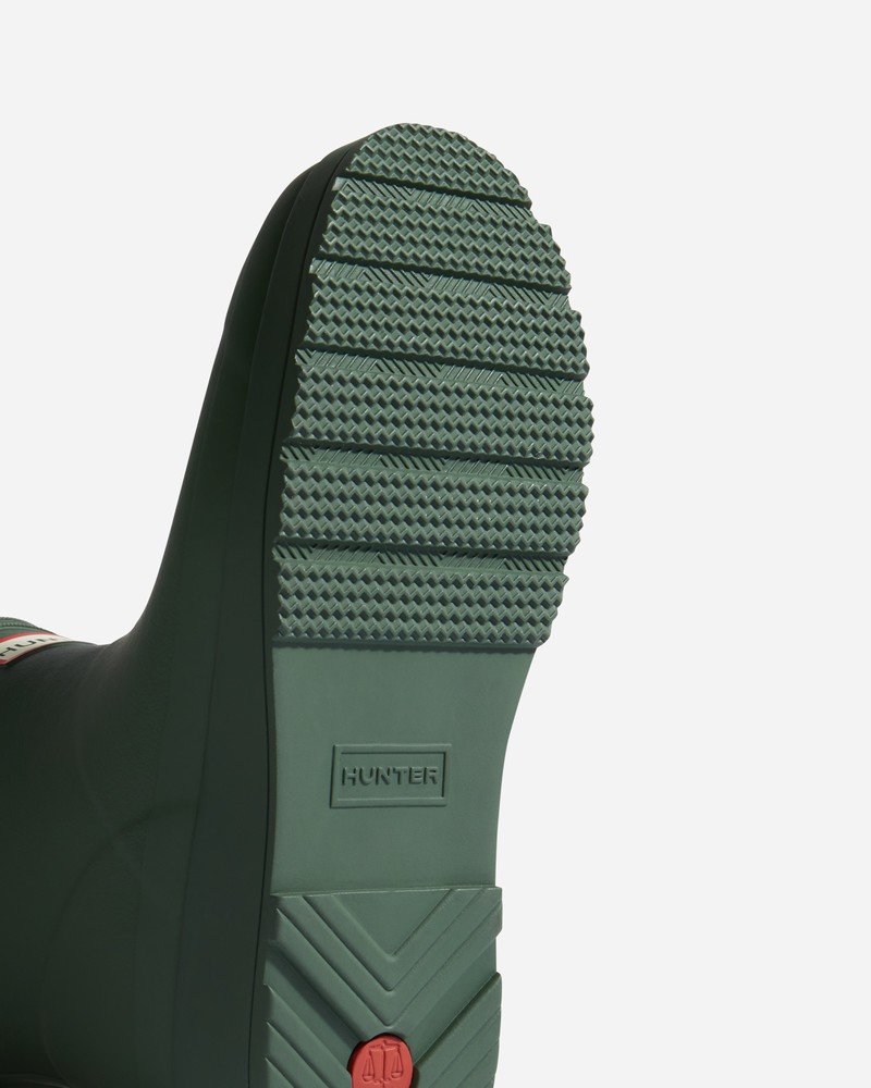 Hunter Play Shearling Insulated Short Women Wellington Boots Green | 358912629