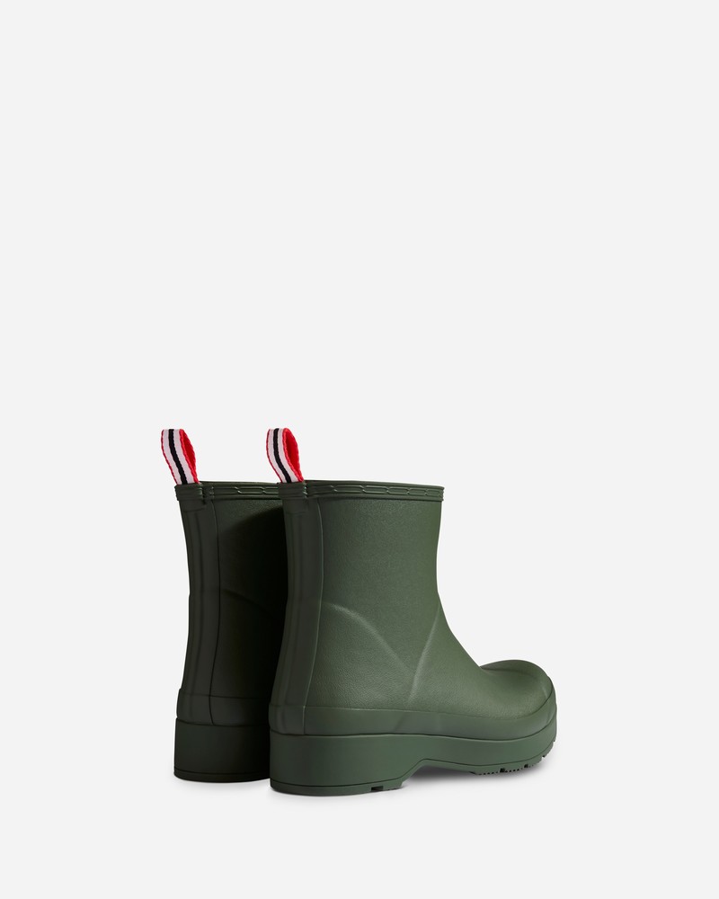 Hunter Play Short Insulated Men Boots Green | 864762426