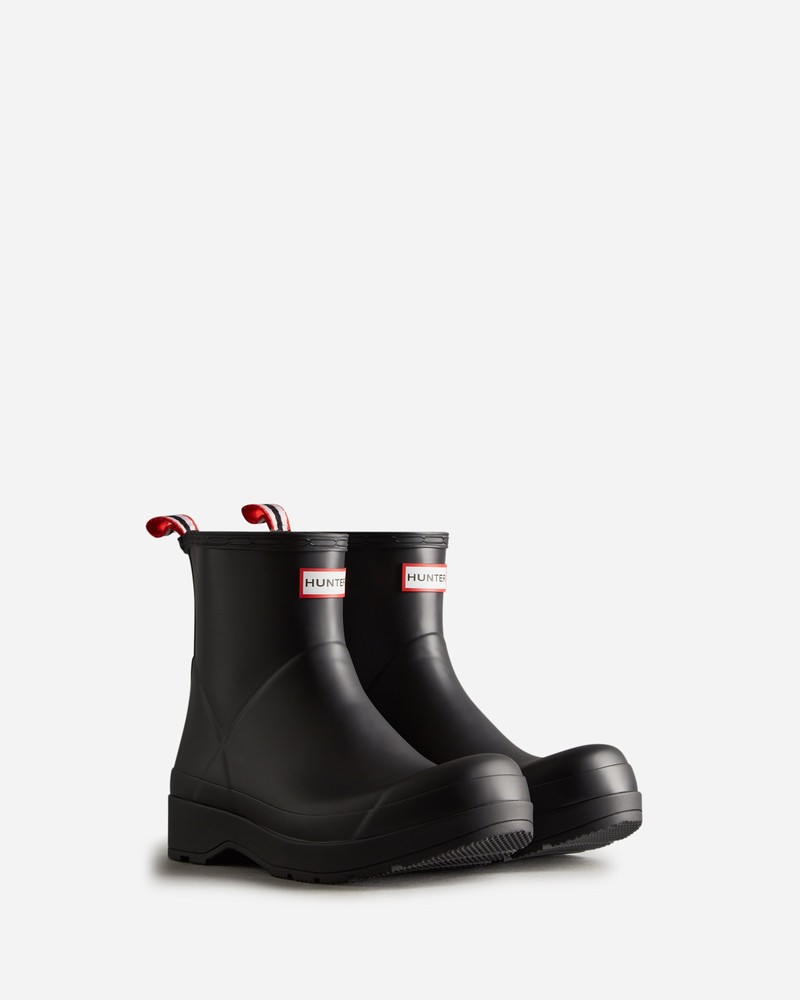 Hunter Play Short Men Wellington Boots Black | 978897854