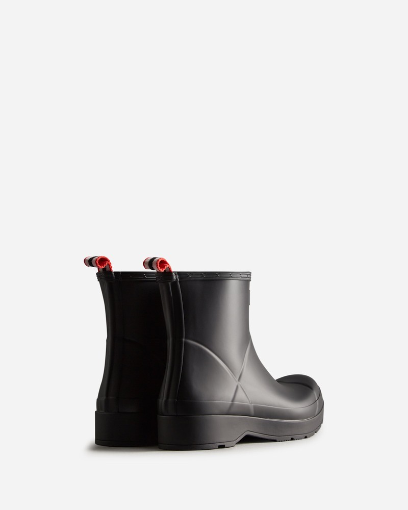 Hunter Play Short Men Wellington Boots Black | 978897854