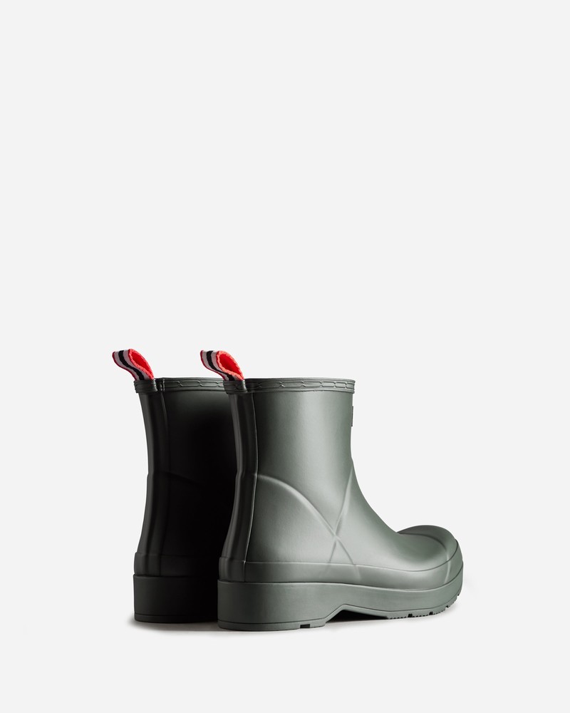 Hunter Play Short Men Wellington Boots Green | 102778376