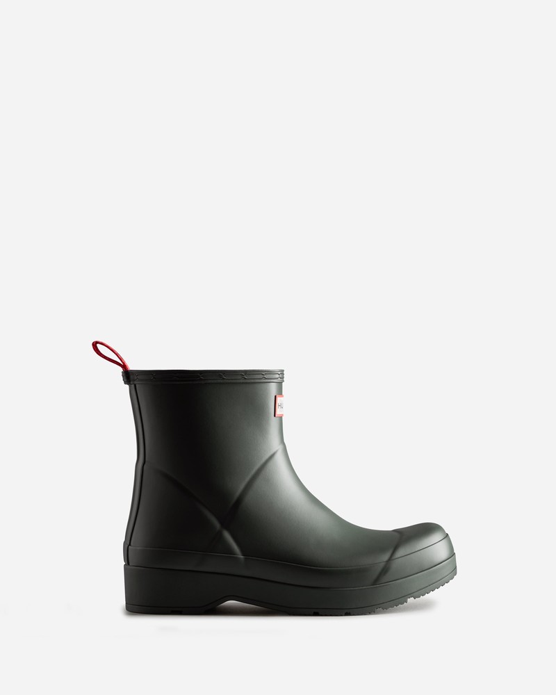Hunter Play Short Men Wellington Boots Green | 102778376