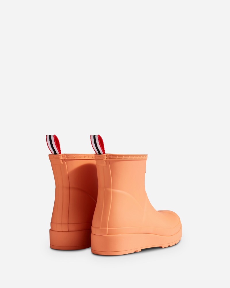 Hunter Play Short Women Wellington Boots Orange | 223595684