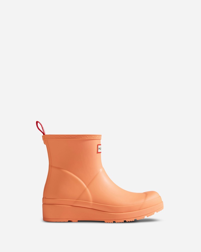 Hunter Play Short Women Wellington Boots Orange | 223595684