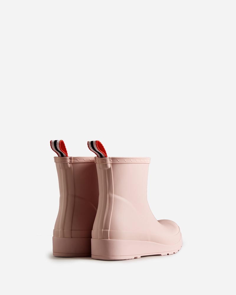 Hunter Play Short Women Wellington Boots Pink | 491164422