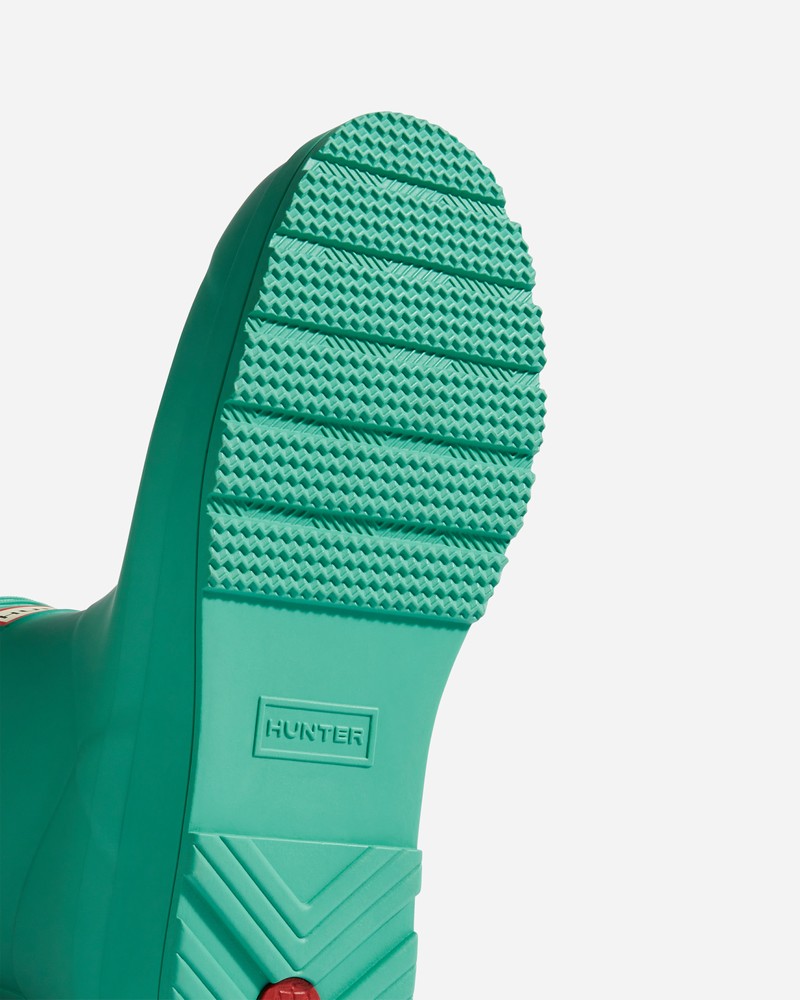 Hunter Play Short Women Wellington Boots Green | 158663820