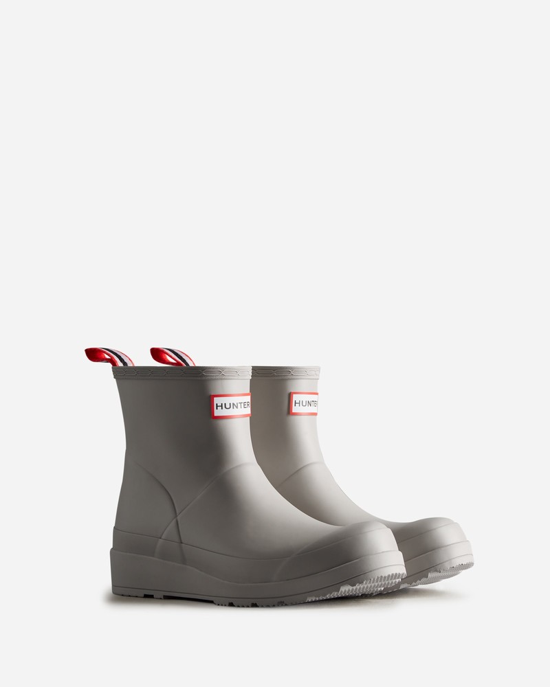 Hunter Play Short Women Wellington Boots Grey | 230185523