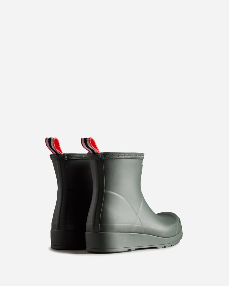 Hunter Play Short Women Wellington Boots Green | 406946244