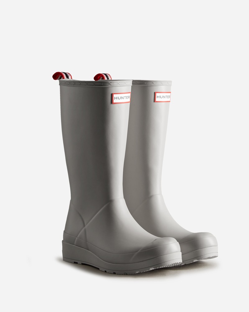 Hunter Play Tall Women Wellington Boots Grey | 619227384