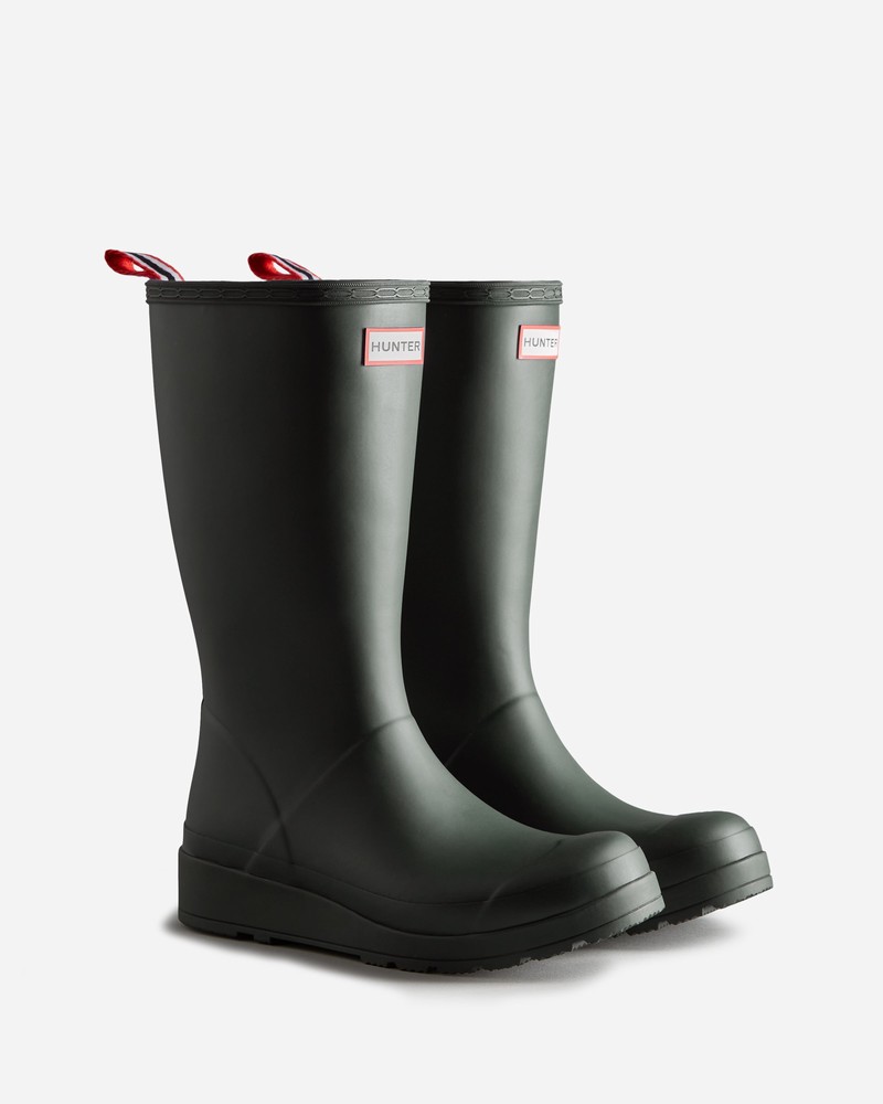 Hunter Play Tall Women Wellington Boots Green | 941518071