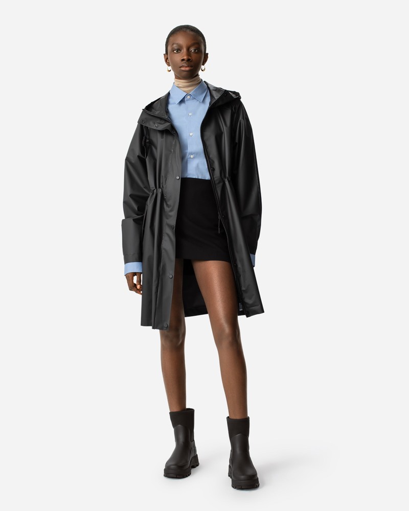 Hunter Play Vinyl Waterproof Women Parka Black | 750118264
