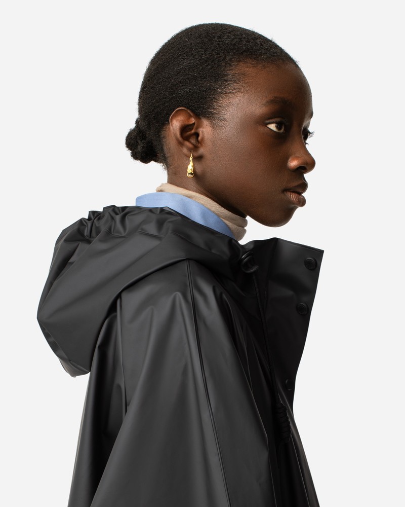 Hunter Play Vinyl Waterproof Women Parka Black | 750118264