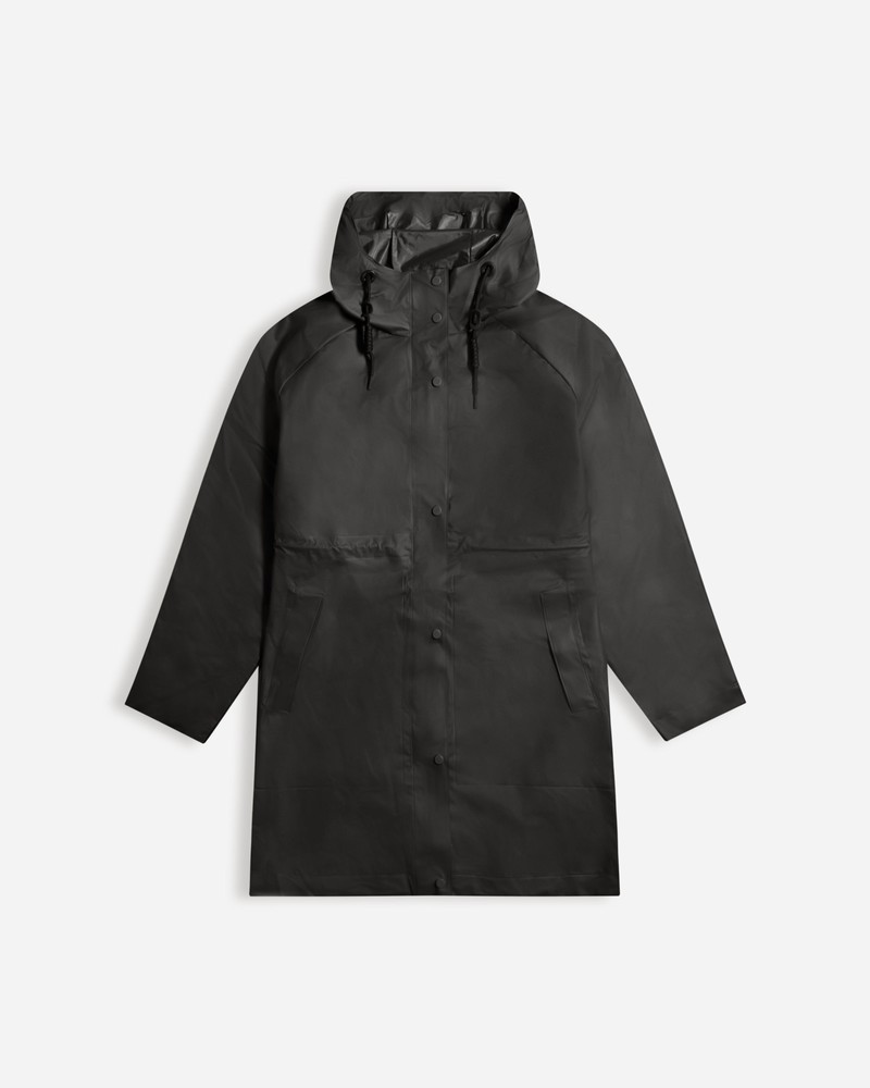 Hunter Play Vinyl Waterproof Women Parka Black | 750118264