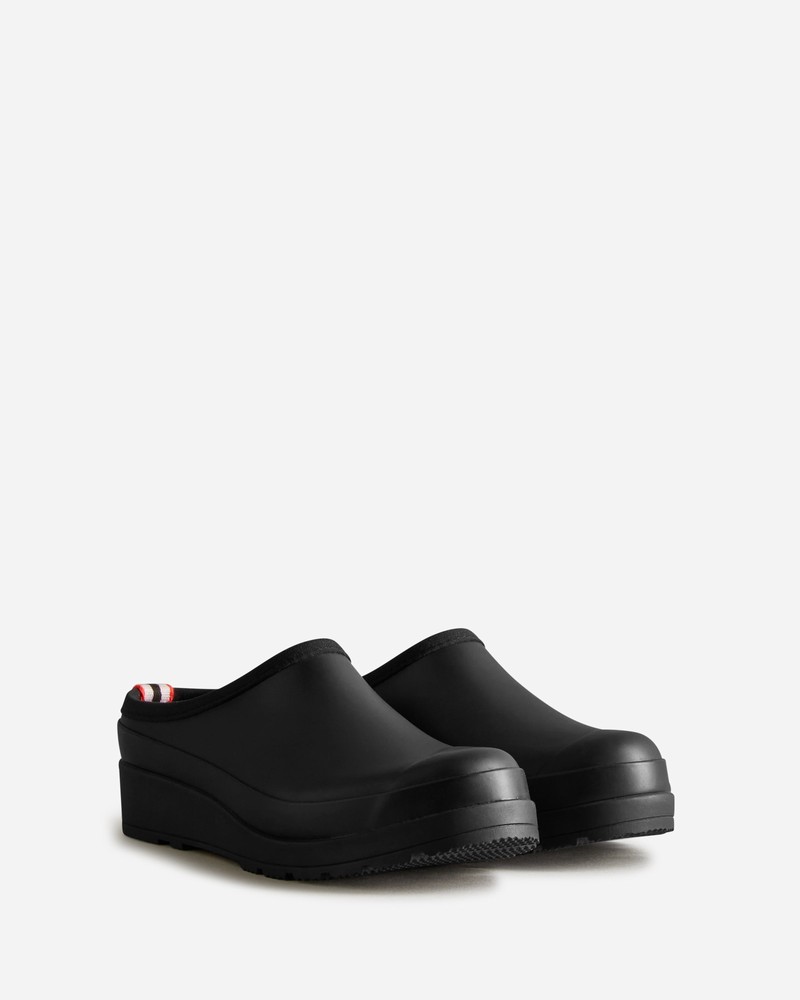 Hunter Play Women Clogs Black | 580316441