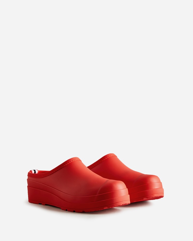 Hunter Play Women Clogs Red | 830396194