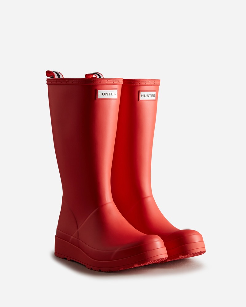 Hunter Play Women Tall Boots Red | 336354909