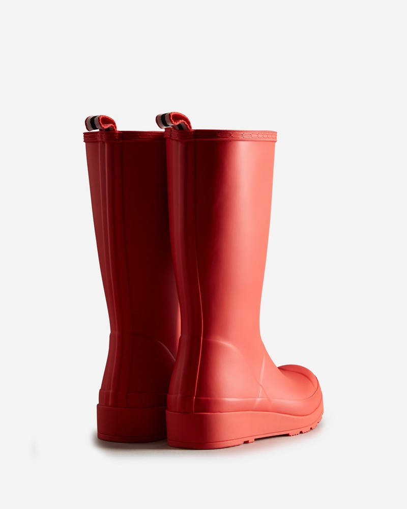 Hunter Play Women Tall Boots Red | 336354909