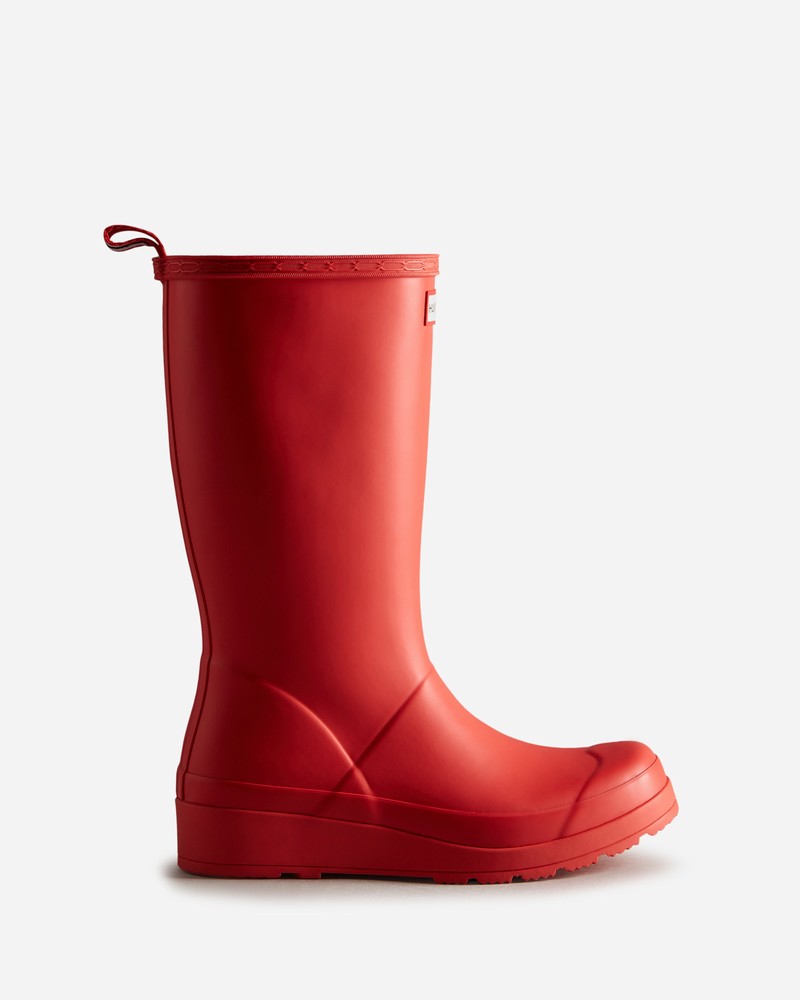 Hunter Play Women Tall Boots Red | 336354909