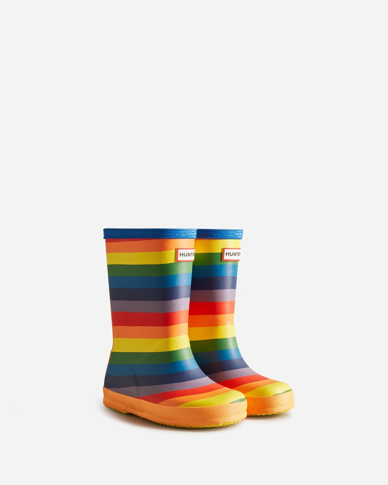 Hunter Rainbow Kids' Wellington Boots Multicolor | 513481538