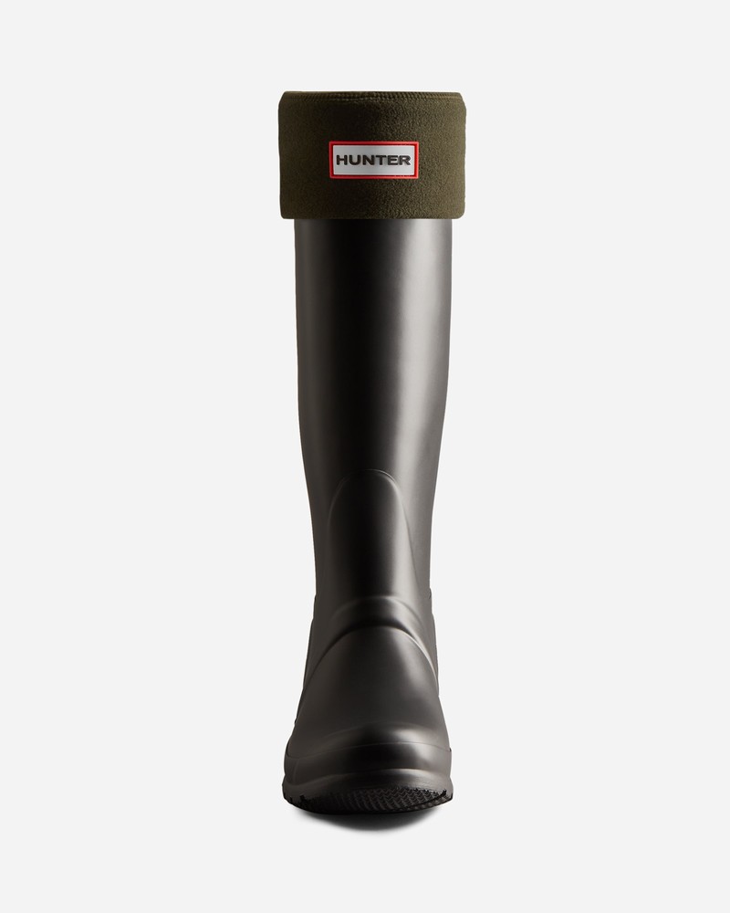 Hunter Recycled Fleece Cuff Tall Boot Men Socks Olive | 197023977