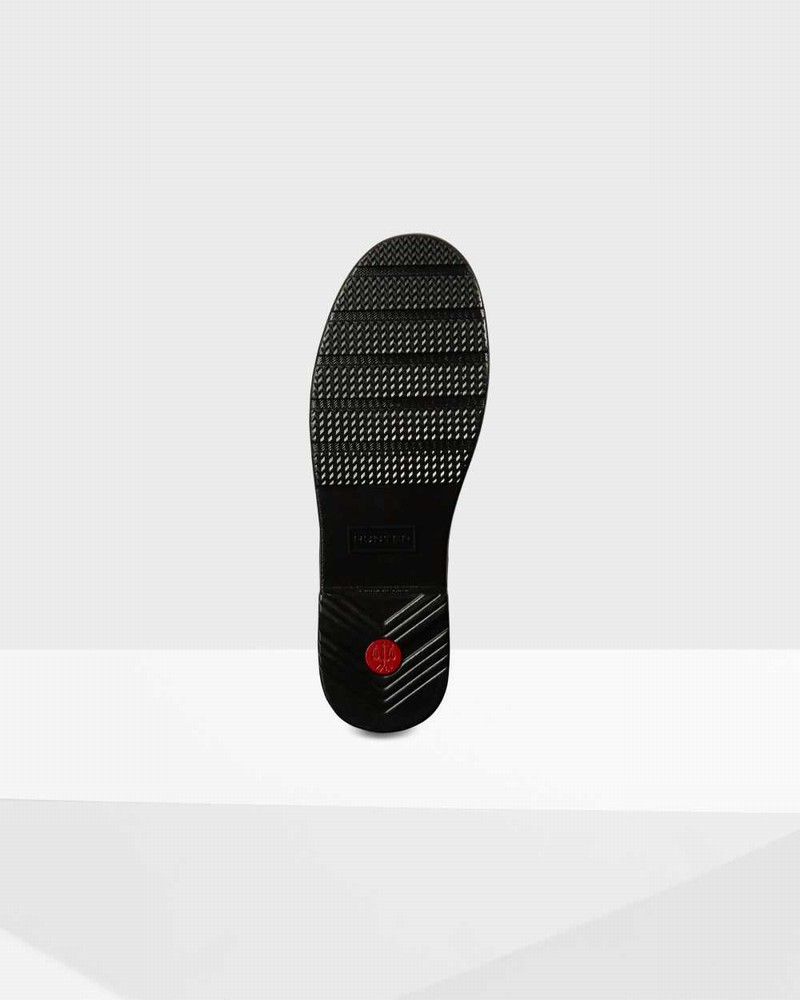 Hunter Refined Slim Fit Adjustable Quilted Tall Women Rain Boots Black | 434519605