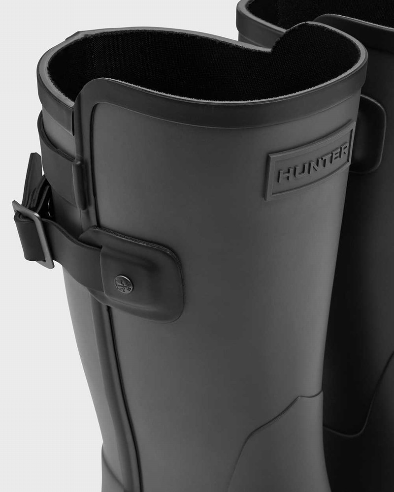 Hunter Refined Slim Fit Contrast Short Mid-Calf Women Rain Boots Grey | 31030862