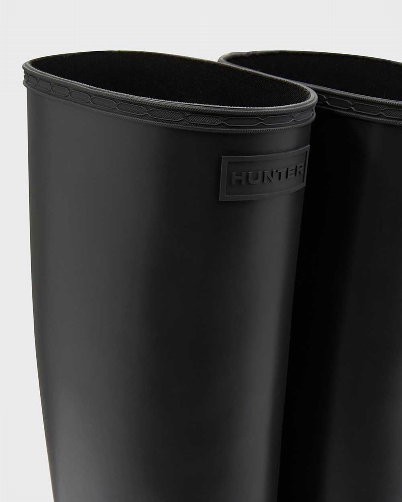 Hunter Refined Slim Fit Creeper Tall Women Boots Black | 735142266