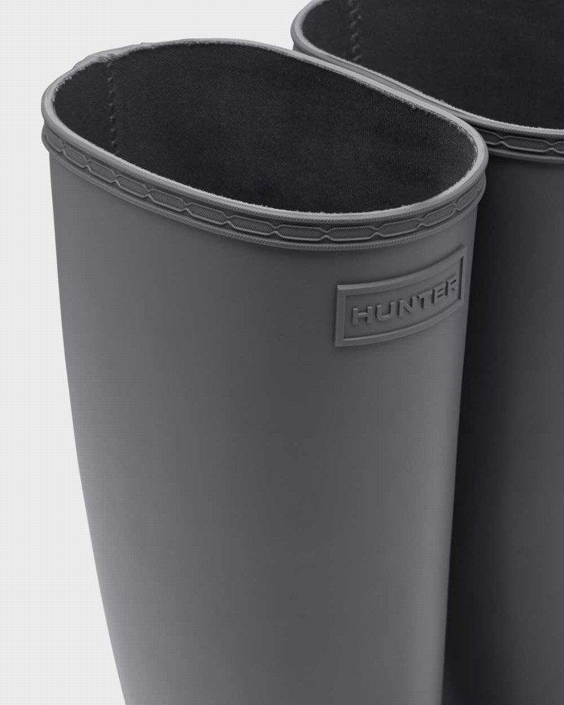 Hunter Refined Slim Fit Creeper Tall Women Boots Black | 305241958