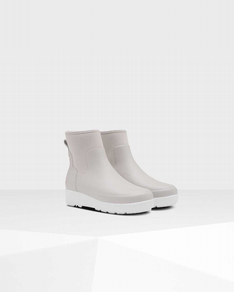 Hunter Refined Slim Fit Neoprene Creeper Women Chelsea Boots Grey | 156609402