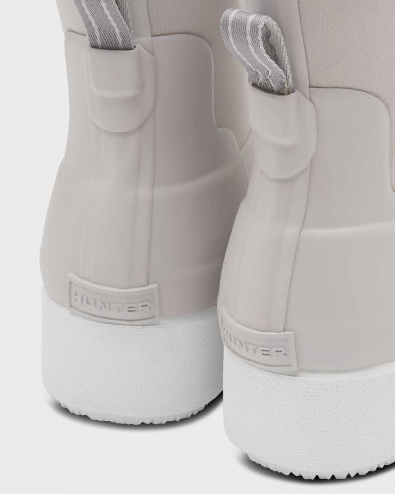 Hunter Refined Slim Fit Neoprene Creeper Women Chelsea Boots Grey | 156609402