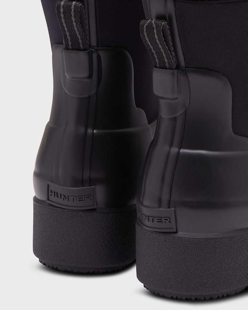 Hunter Refined Slim Fit Neoprene Creeper Women Chelsea Boots Black | 841938652
