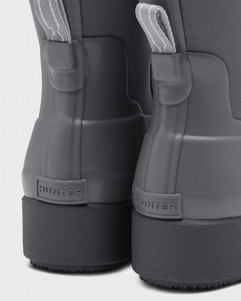 Hunter Refined Slim Fit Neoprene Creeper Women Chelsea Boots Black | 418861196