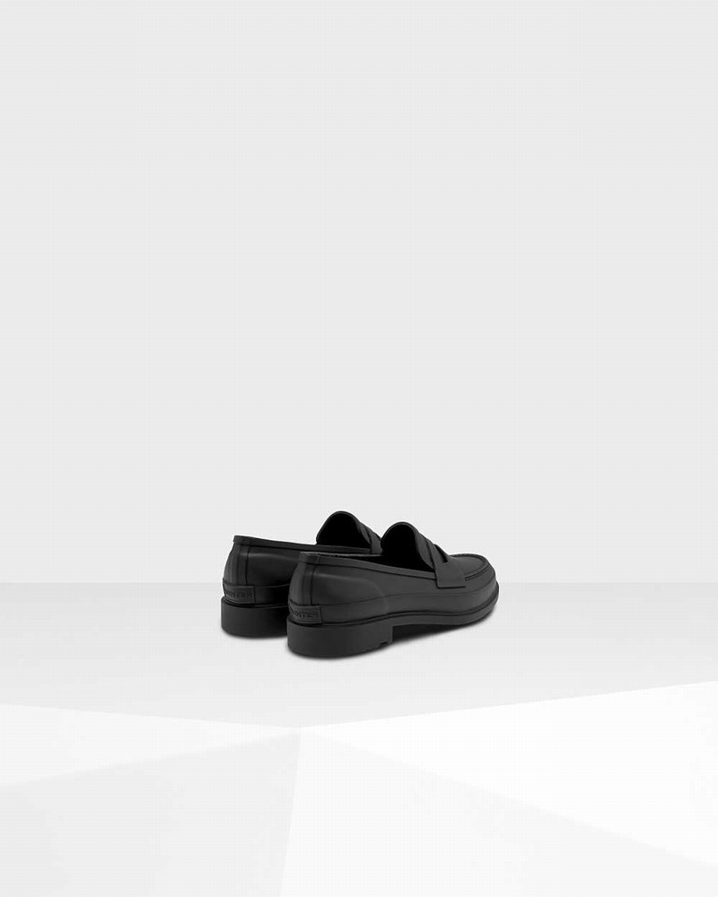 Hunter Refined Slim Fit Penny Women Loafers Black | 2373665