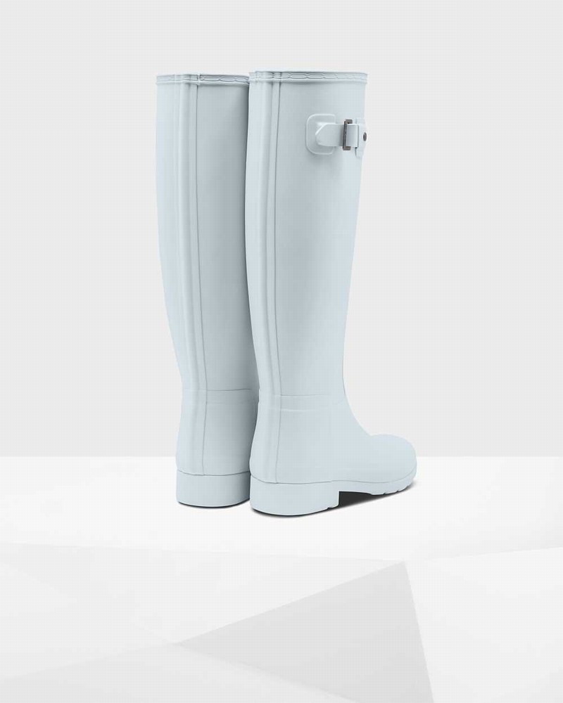 Hunter Refined Slim Fit Tall Women Wellington Boots Grey | 398758171
