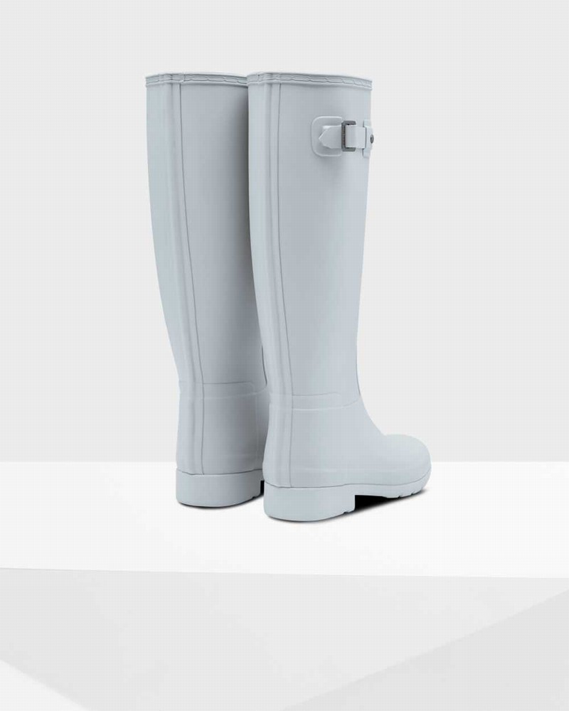 Hunter Refined Slim Fit Tall Women Wellington Boots Grey | 26224031