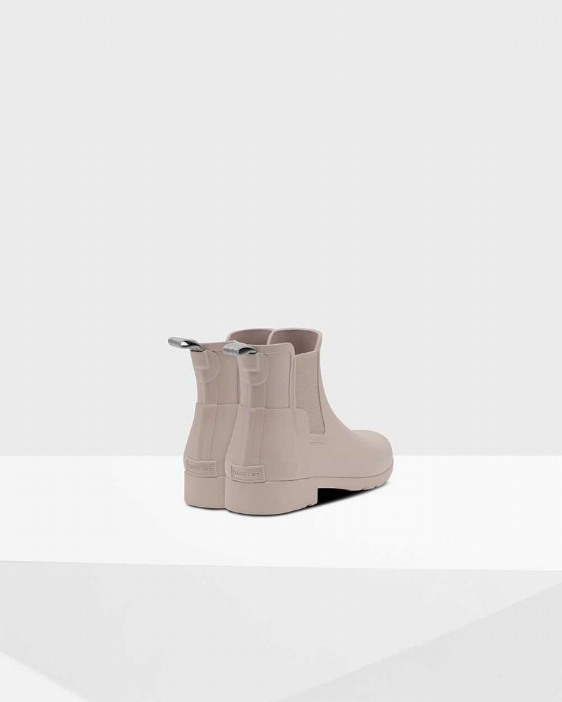 Hunter Refined Slim Fit Women Chelsea Boots Grey | 793441872