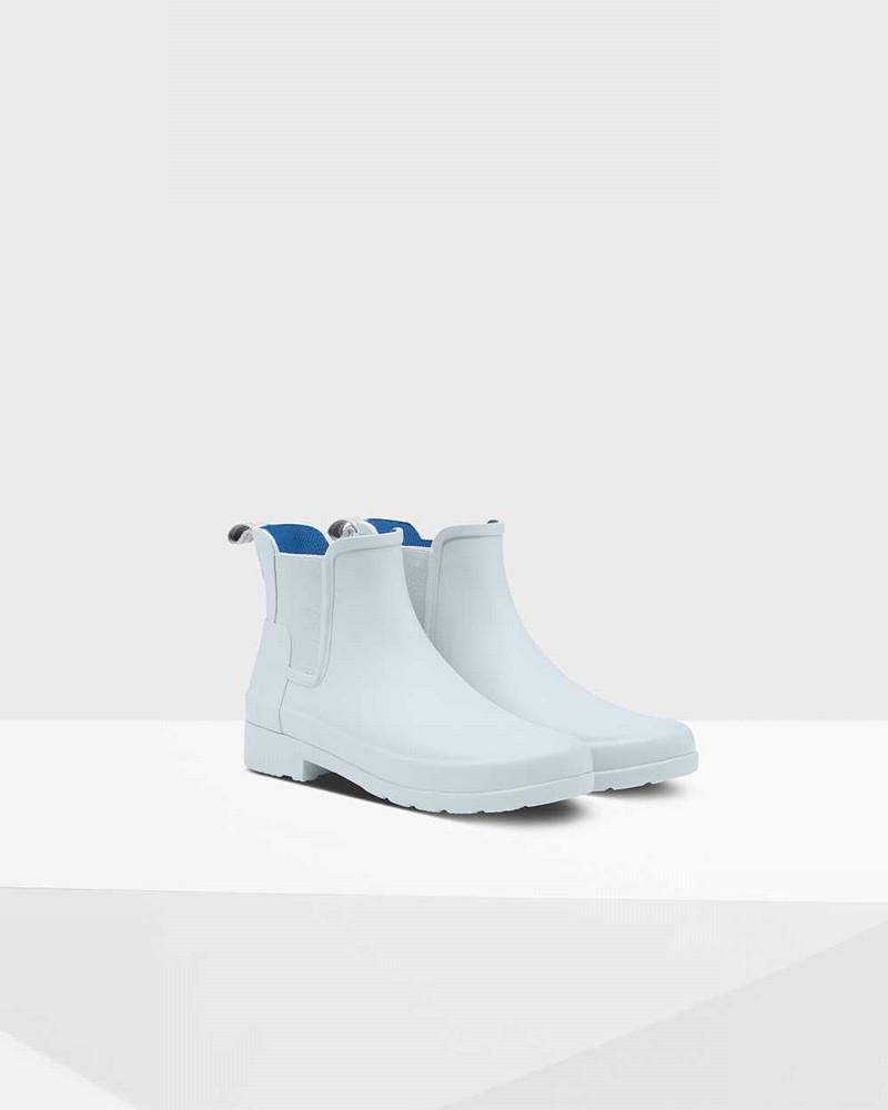 Hunter Refined Slim Fit Women Chelsea Boots Grey | 237139663