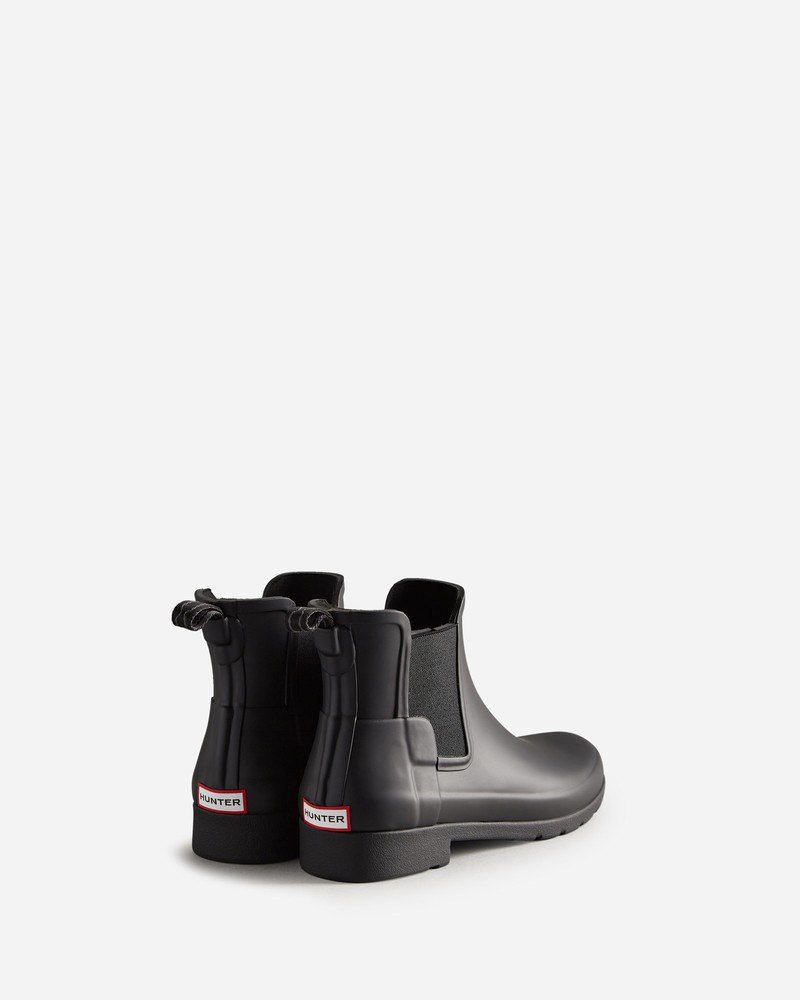 Hunter Refined Slim Fit Women Chelsea Boots Black | 844495539