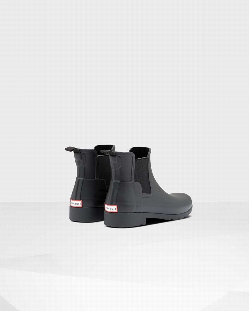 Hunter Refined Slim Fit Women Chelsea Boots Black | 873450913