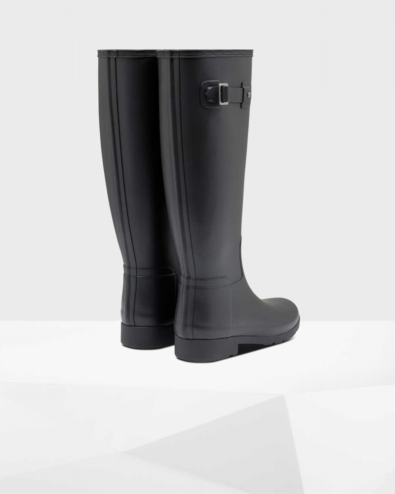 Hunter Refined Slim Fit Women Wellington Boots Black | 196036316