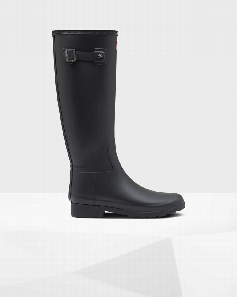 Hunter Refined Slim Fit Women Wellington Boots Black | 196036316