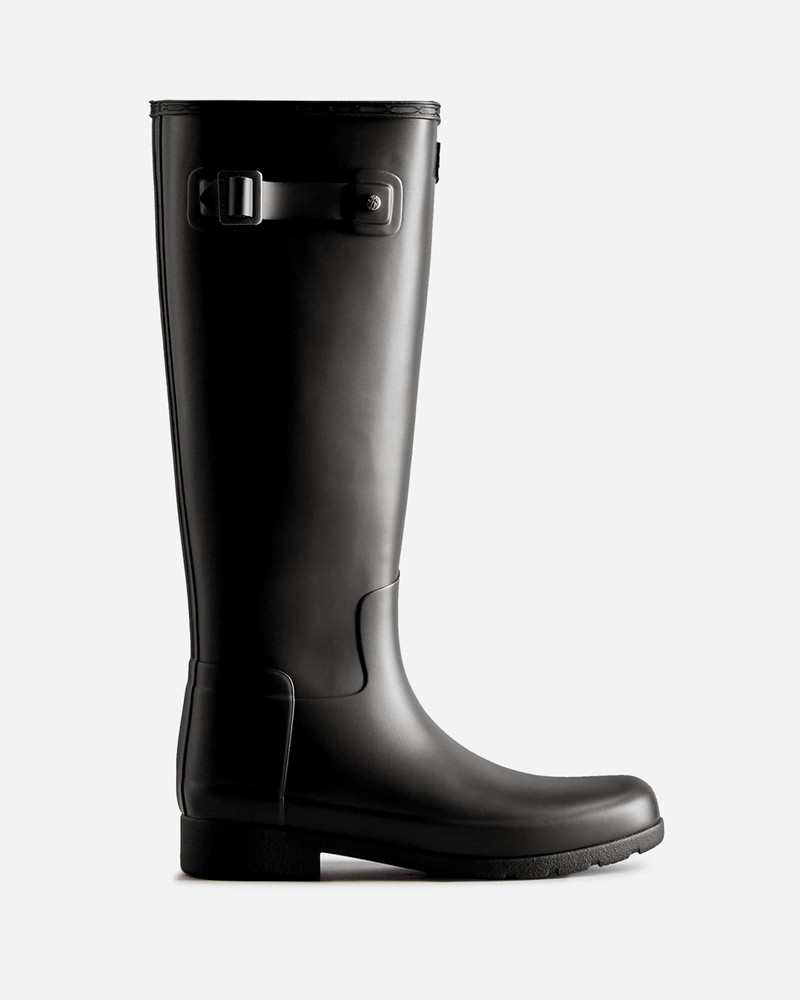 Hunter Refined Tall Wide Women Wellington Boots Black | 59936437