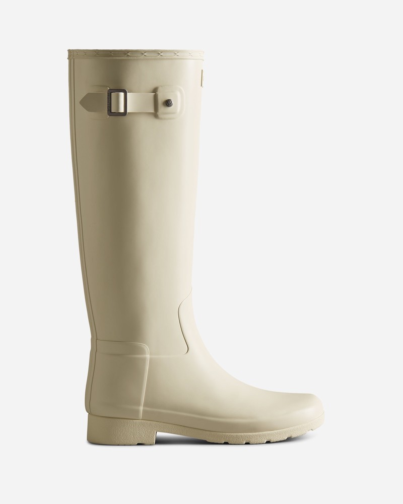 Hunter Refined Women Tall Boots Beige | 145619553