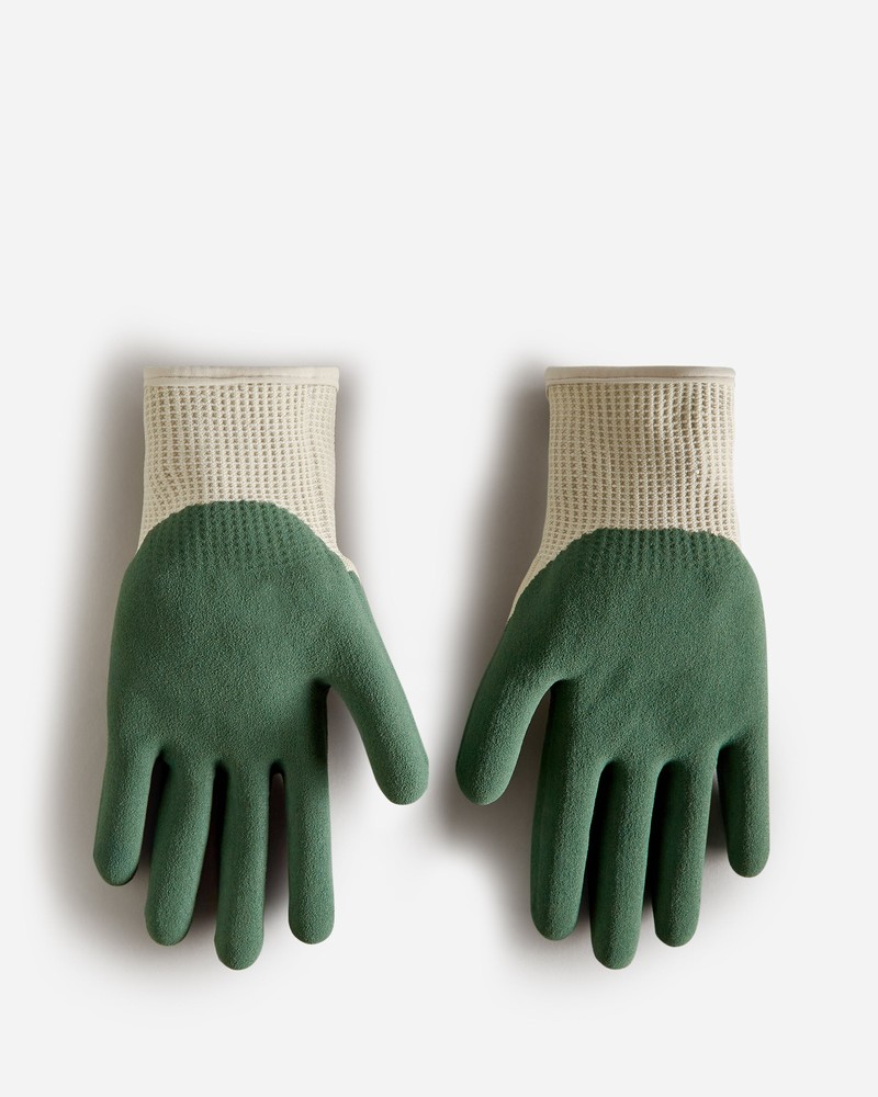 Hunter Rubberised Gardening Men Gloves Green | 383501224