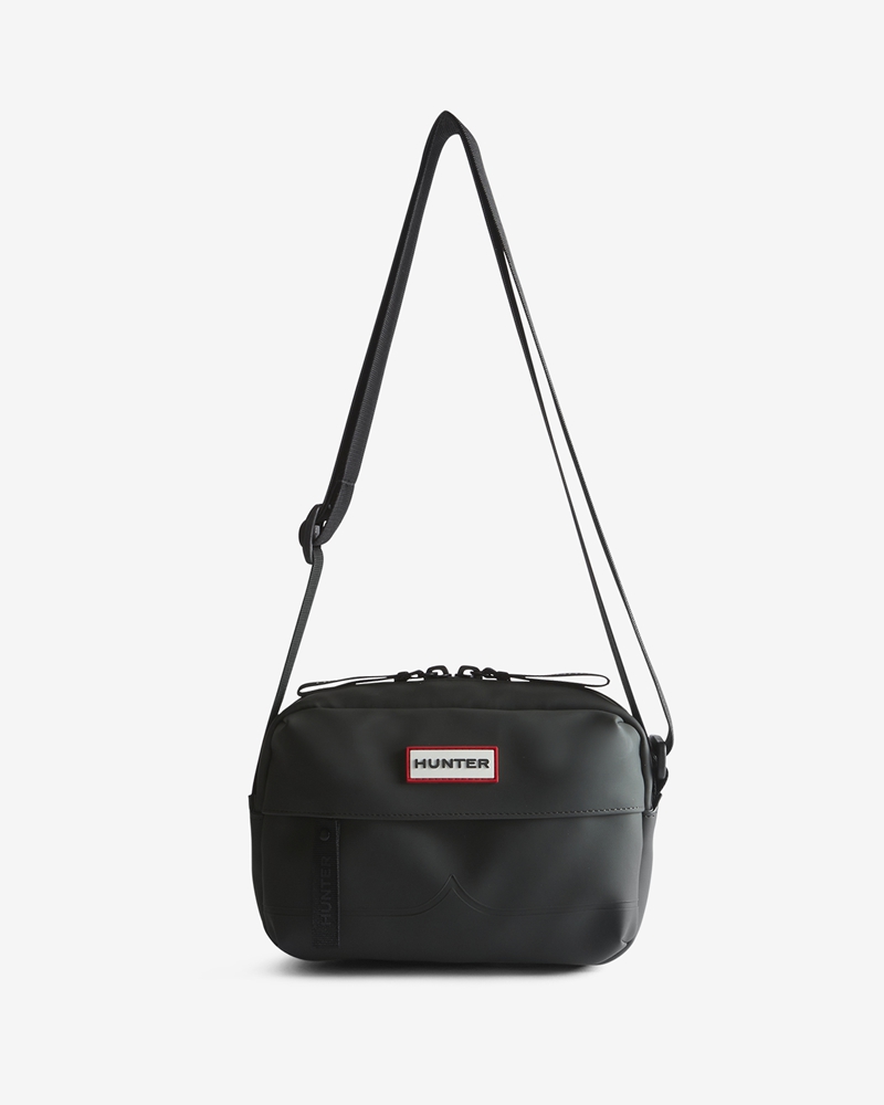 Hunter Rubberised Mini Women Crossbody Bags Olive | 18321032
