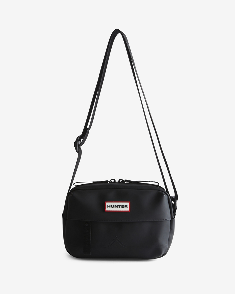 Hunter Rubberised Mini Women Crossbody Bags Black | 810696927