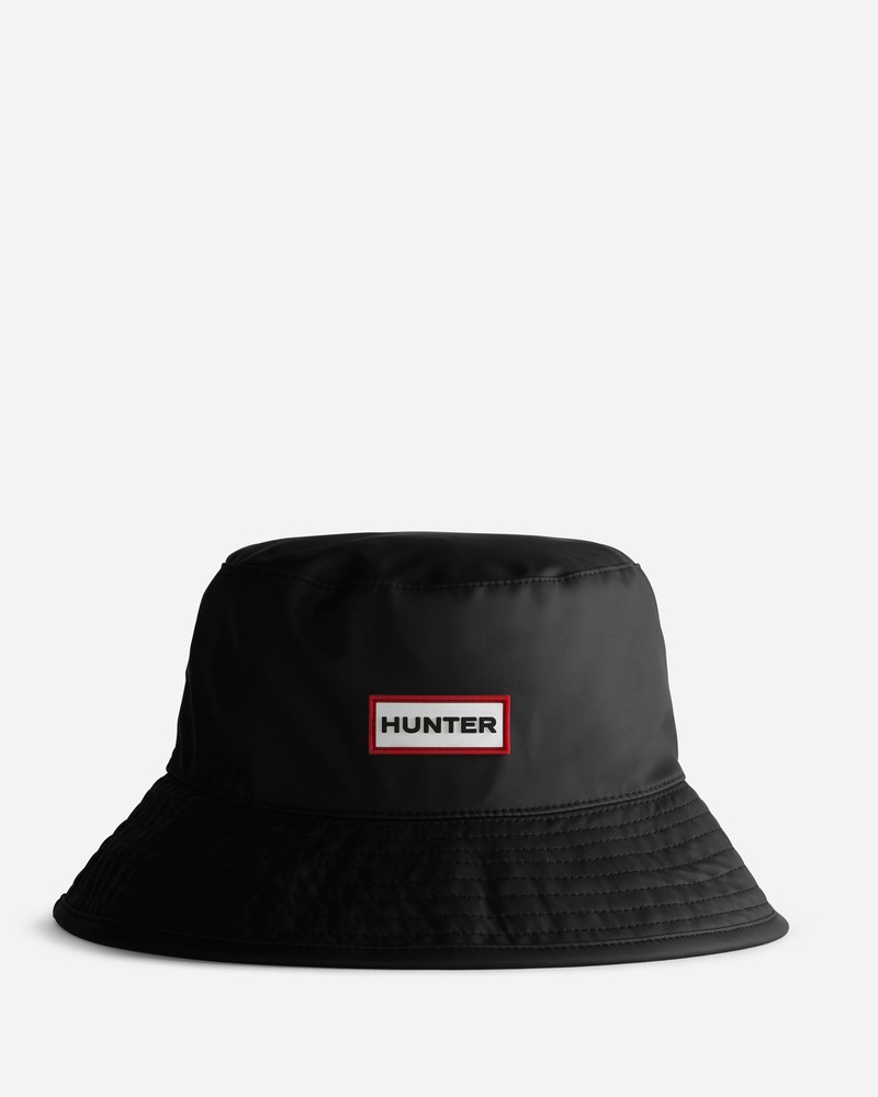 Hunter Rubberised Rain Men Bucket Hats Black | 723971603