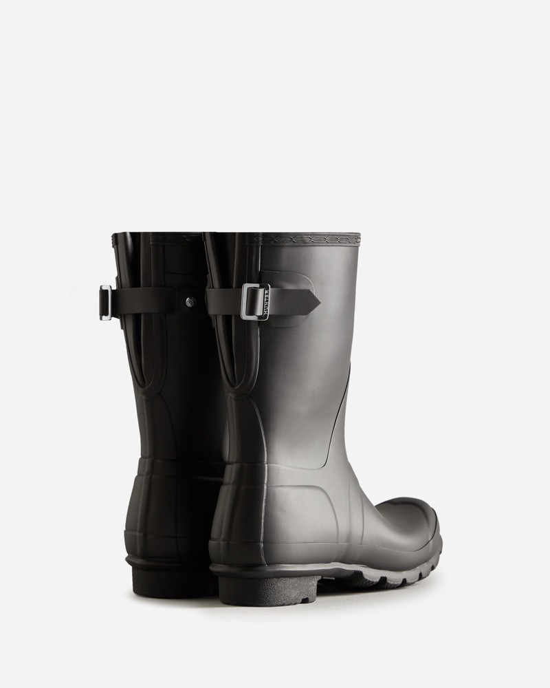 Hunter Short Back Adjustable Women Wellington Boots Black | 233171189