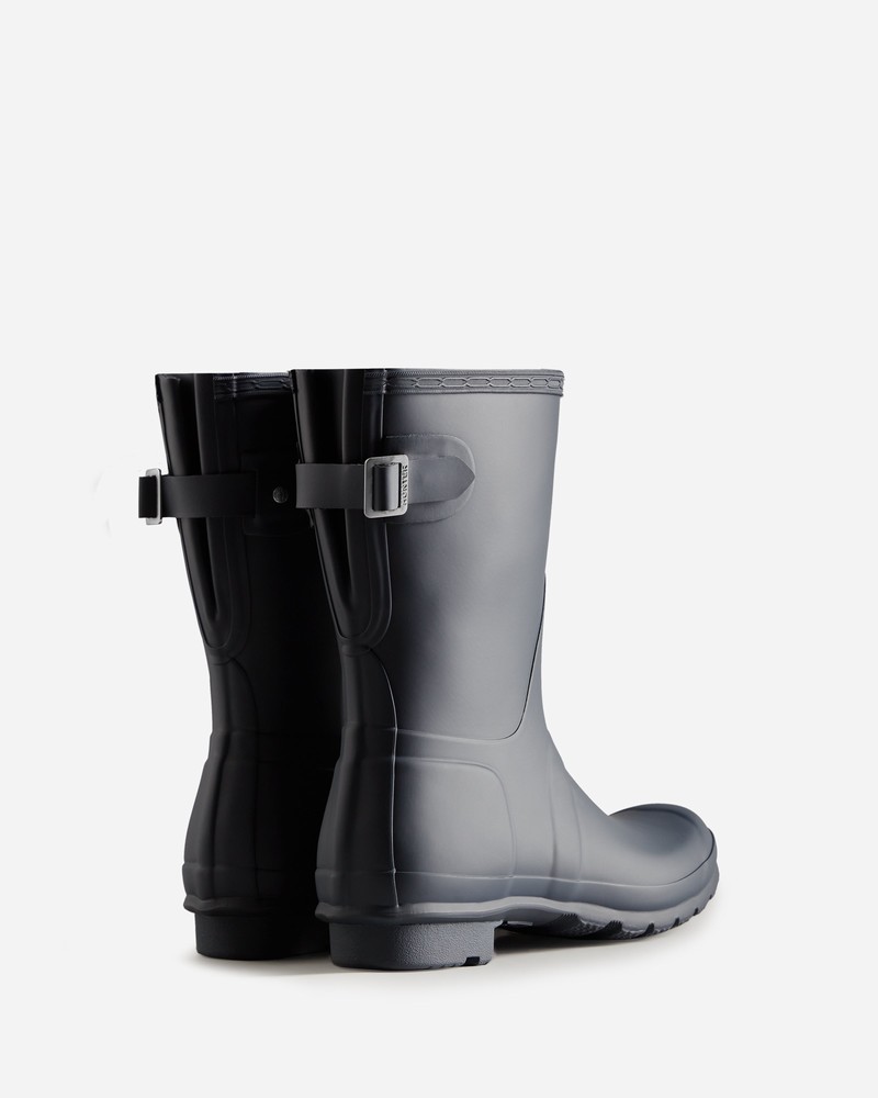 Hunter Short Back Adjustable Women Wellington Boots Navy | 502132196
