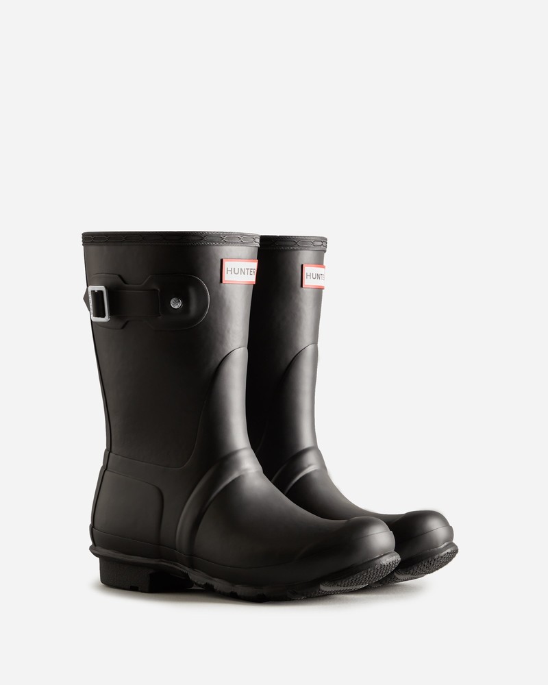 Hunter Short Insulated Women Wellington Boots Black | 73684834